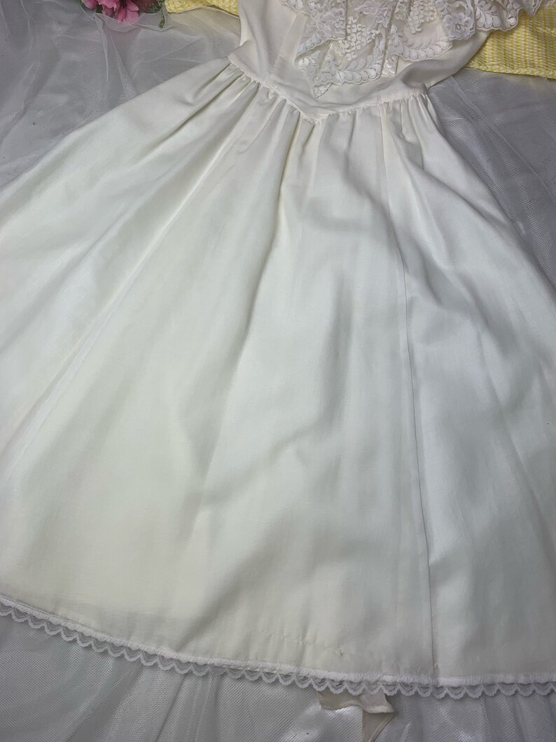 Vintage Gunne Sax Victorian Lace Prairie Wedding Bridal Dress White ...
