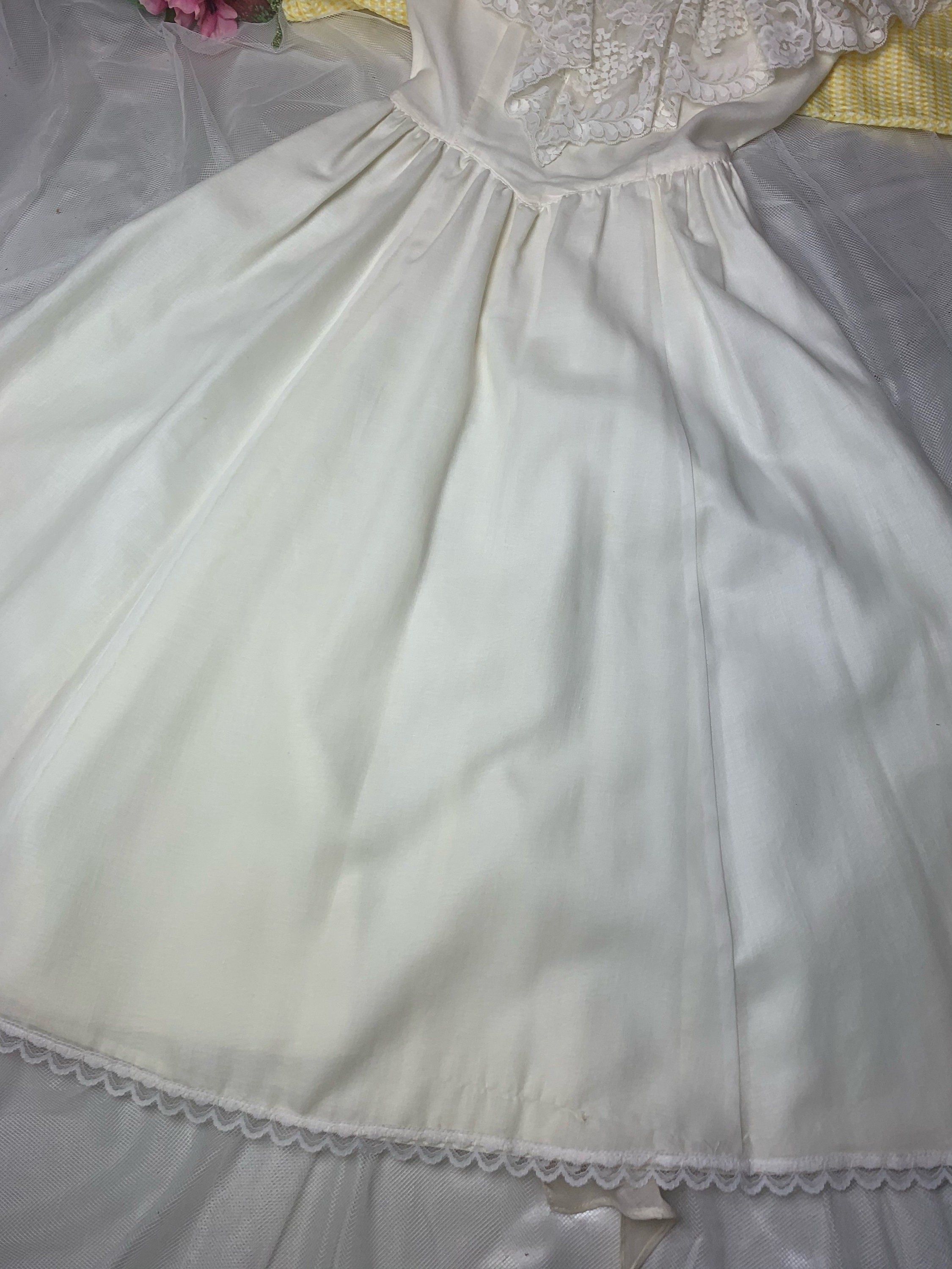 Vintage Gunne Sax Victorian Lace Prairie Wedding Bridal Dress White ...