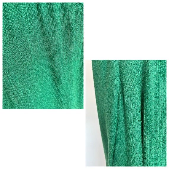 Vintage Ole Borden Green Dress Midi Rembrandt But… - image 10