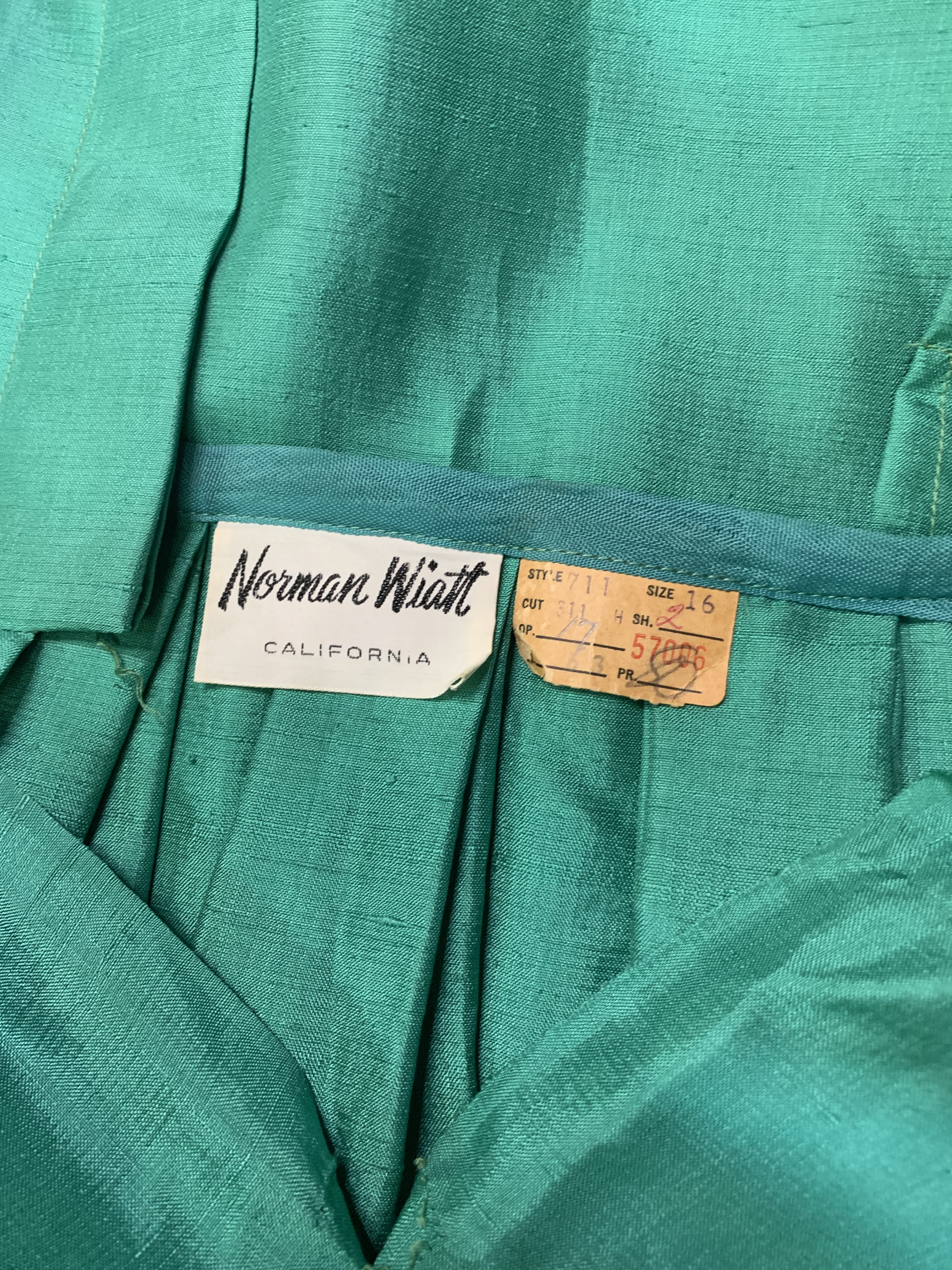 Vintage 1950s Green Shirt Dress by Norman Wiatt - Etsy
