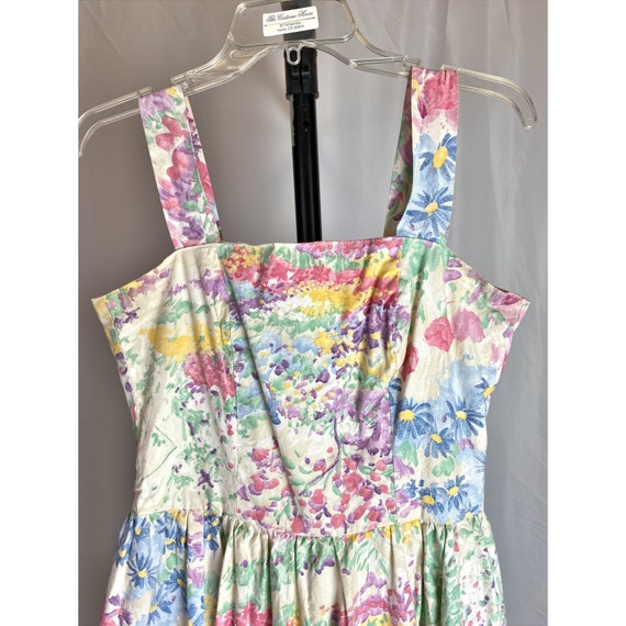 80s Floral Dress Pastel Susan Lane Country Elegan… - image 2