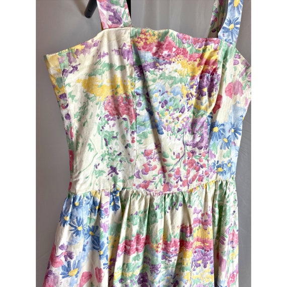 80s Floral Dress Pastel Susan Lane Country Elegan… - image 3