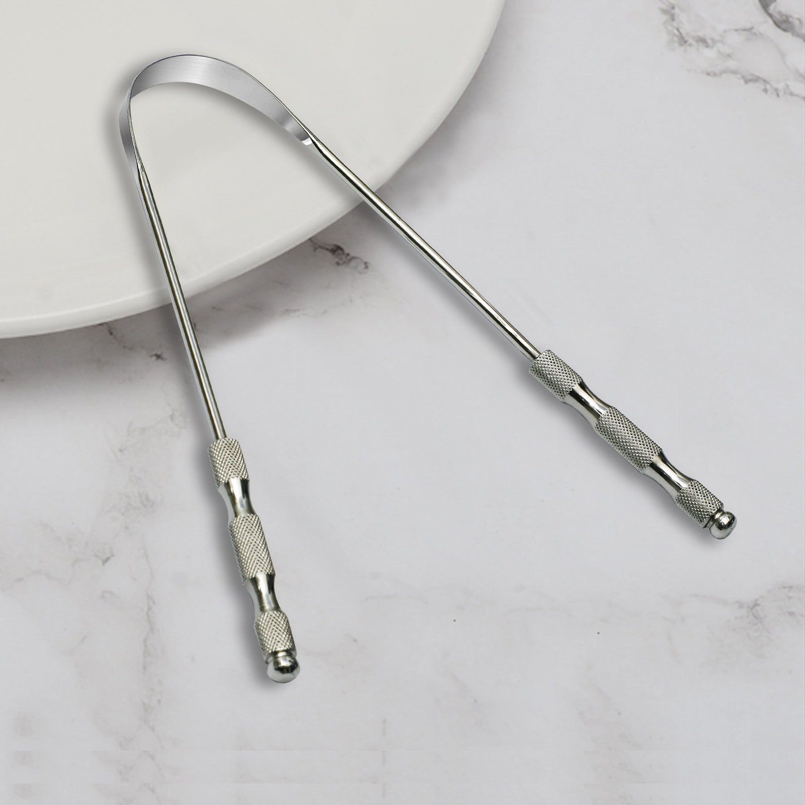 Medical Grade Stainless Steel Tongue Scraper Tongue Cleaner Etsy