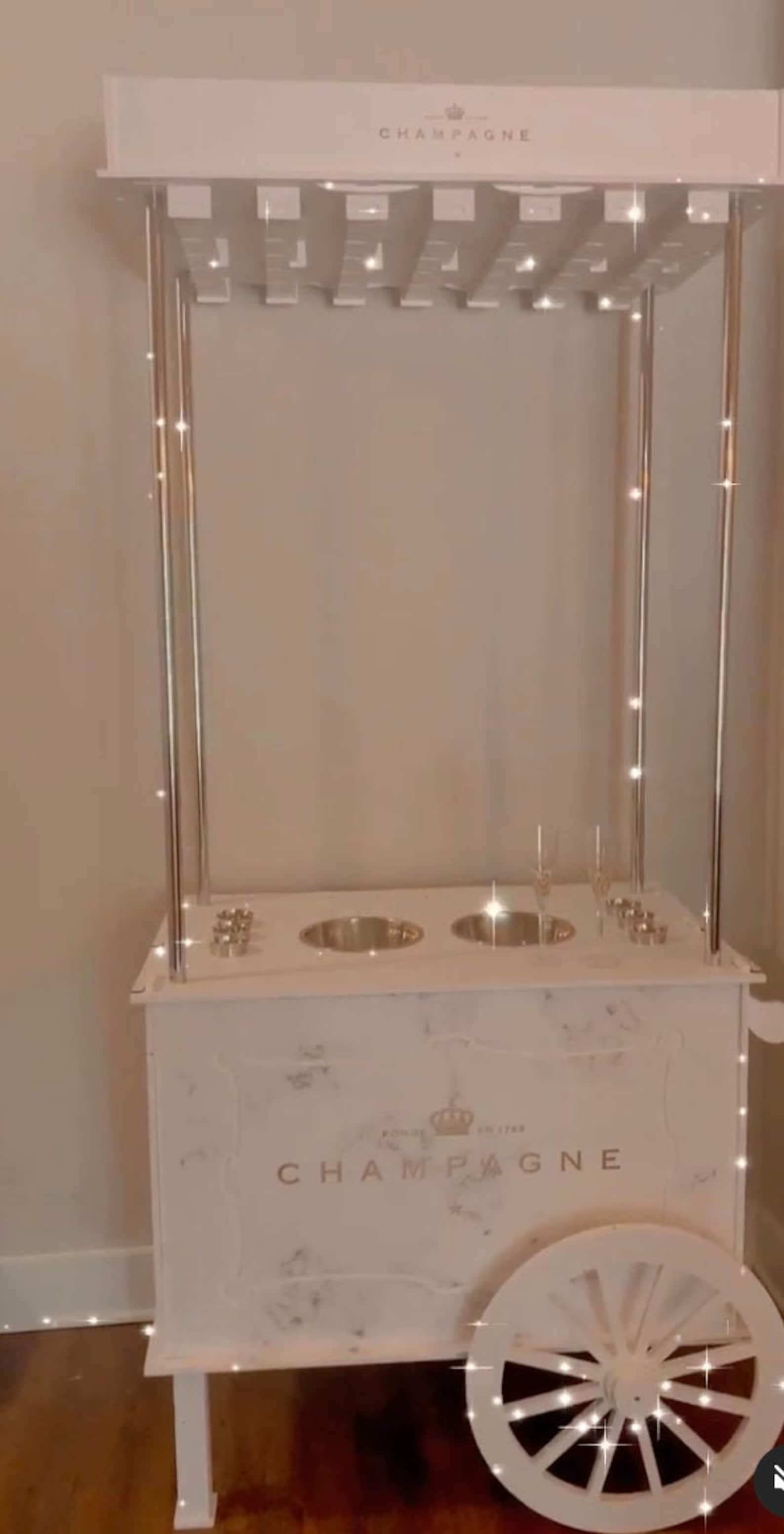 For RENT Charleston Champagne Cart Etsy