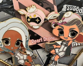 SIDE ORDER Agent 8 Keychain - Pearl Drone Pin