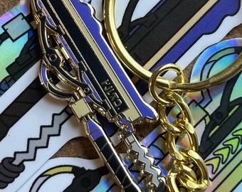 DOUBLE SIDED SPLATANA Keychain Hard Enamel