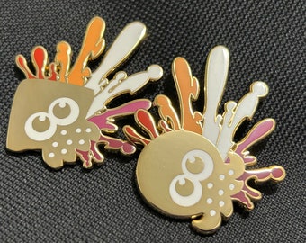 Splatoon Lesbian Pins Squid Octo