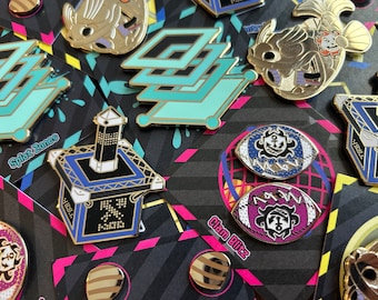 Splatoon RANKED Enamel Pins Badges