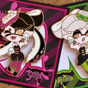 Squid Sisters Enamel Pin : Callie and Marie Splatoon 1