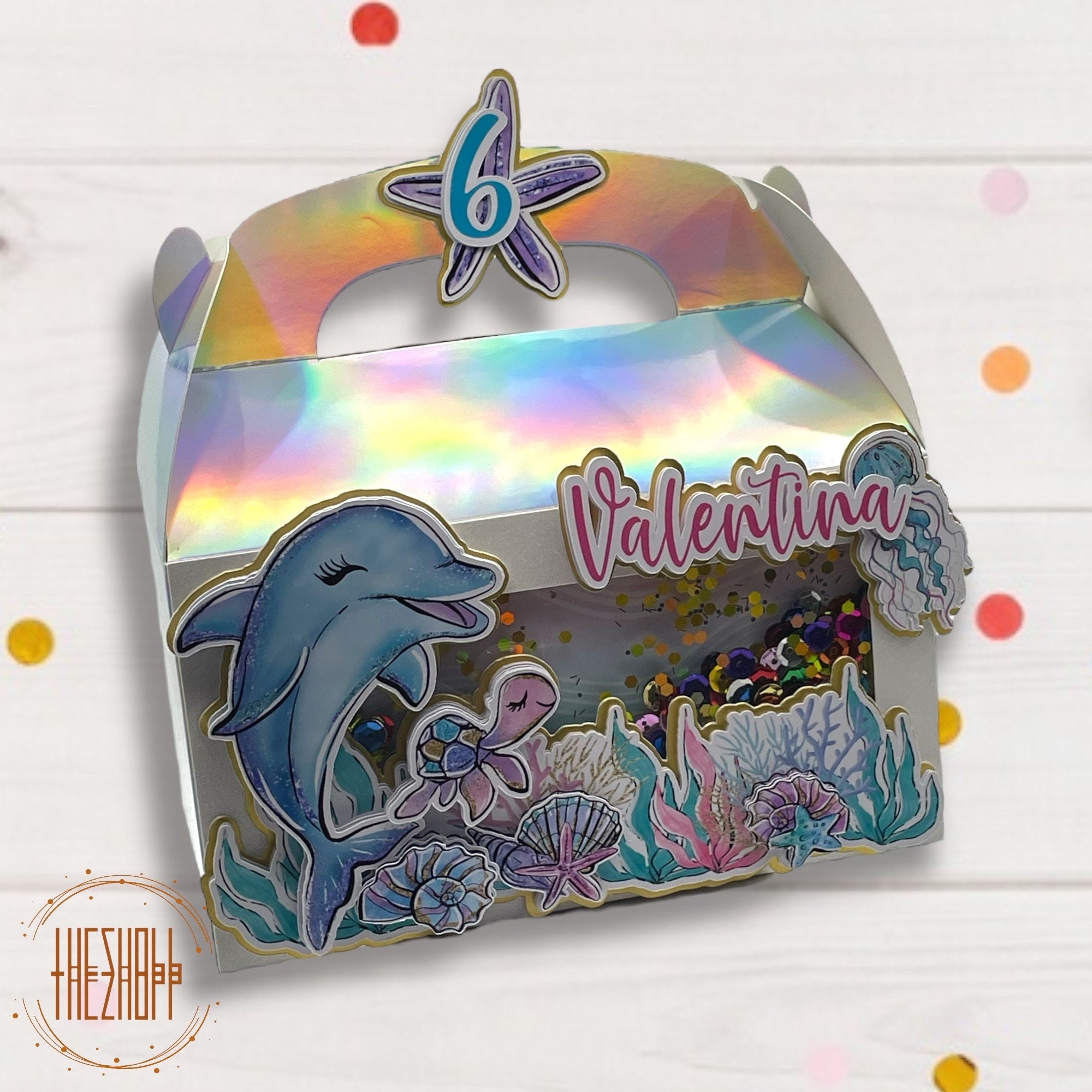 Under the Sea Shaker Favor Boxes | Dolphin Party Favors | Mermaid ...