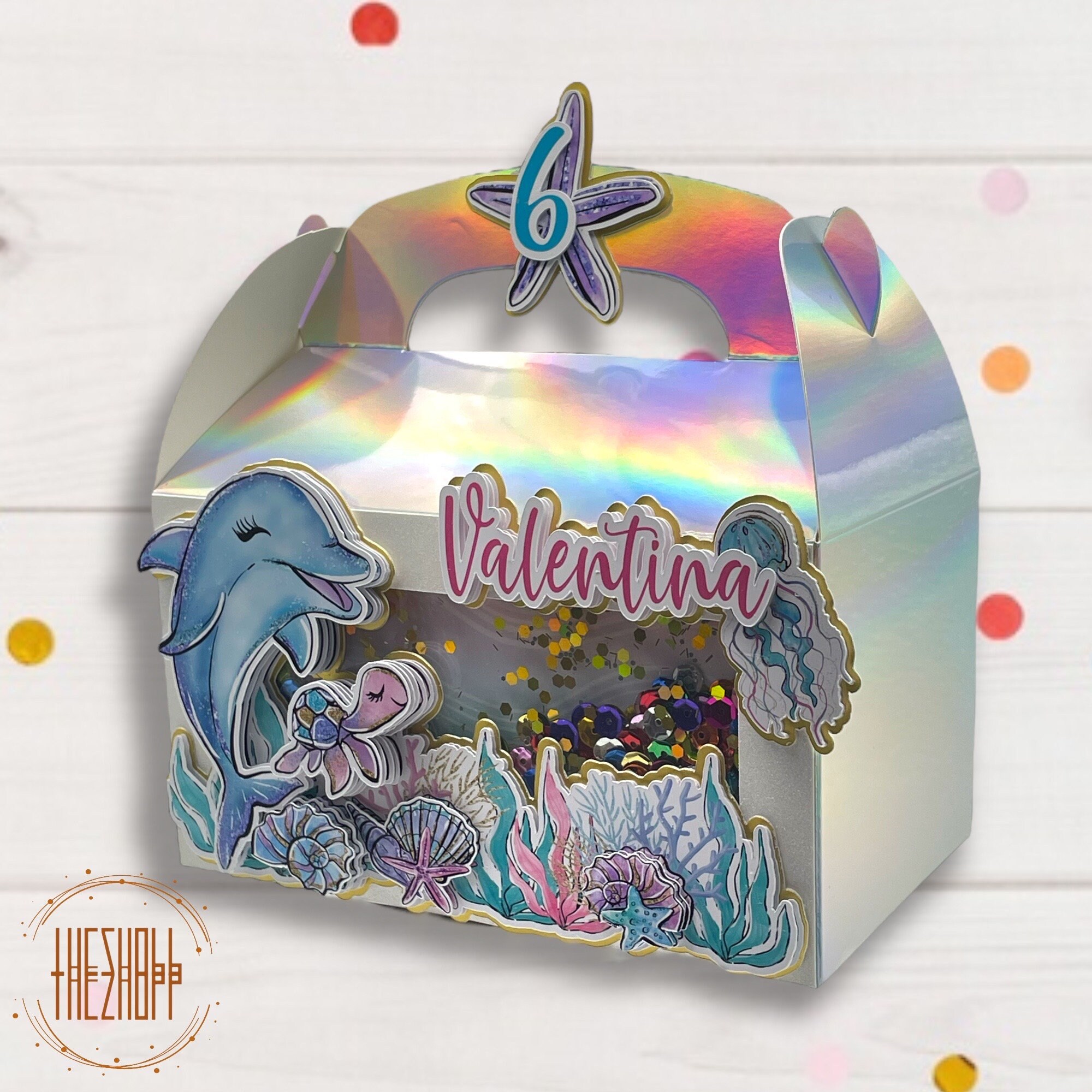 Under the Sea Shaker Favor Boxes | Dolphin Party Favors | Mermaid ...