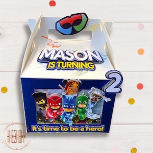 PjMask shaker boxes | Power heroes party favors | Mask hero birthday | Pj party decor | Power Hero  Party Favor | Pj heroes Theme