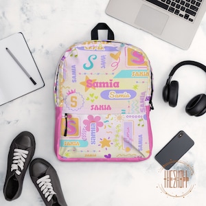 Personalized Kids Backpack | Custom backpack for Girls | Custom Name Book Bag | School Backpack | Bag Customized | Back to School Essentials