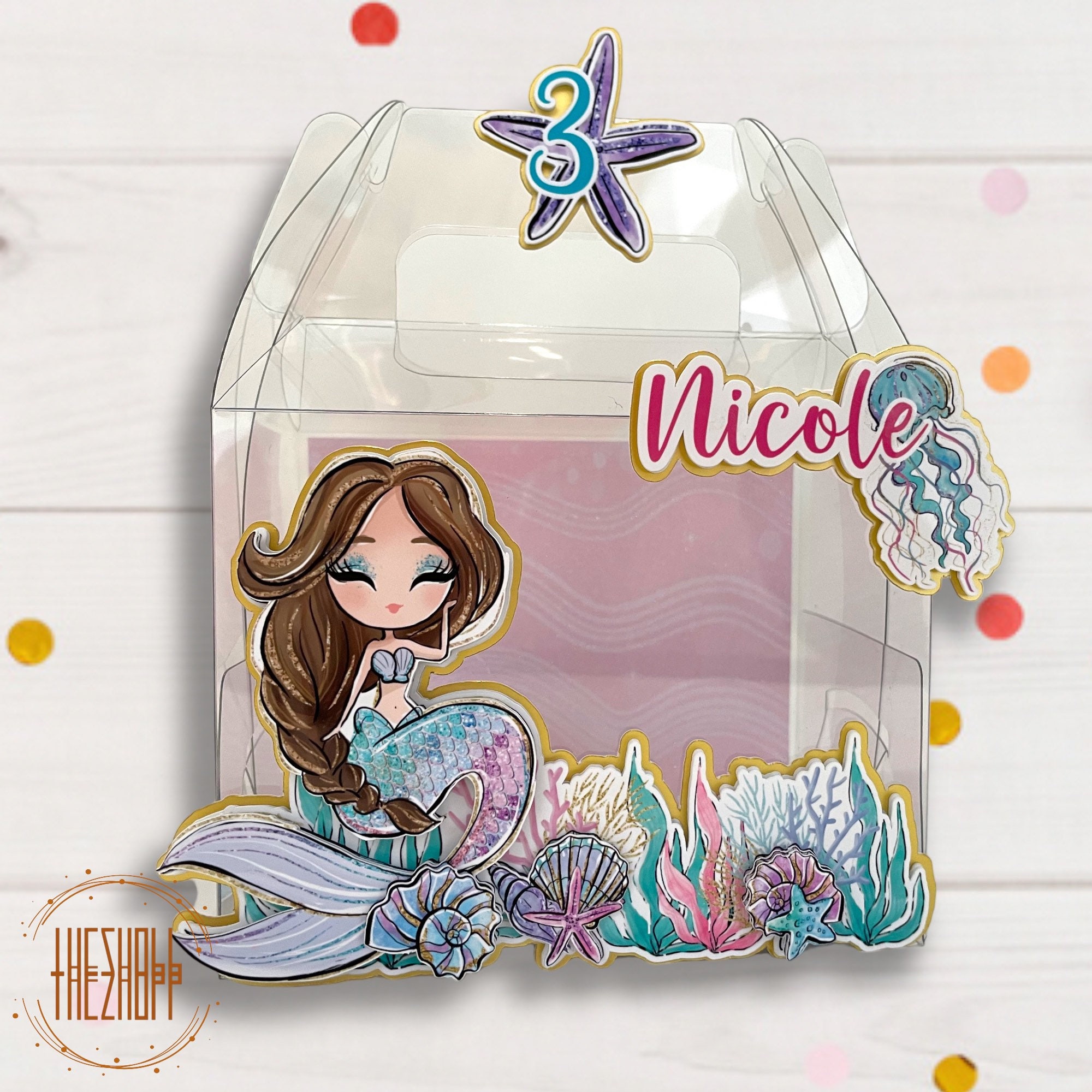 Mermaid Favor Boxes Mermaid Party Favors Mermaid Birthday - Etsy