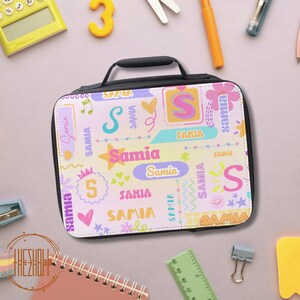 Personalized Kids Lunch Box | Custom Lunch box for Girls | Custom Name Lunch bag | School Lunch | Bag Customized | Back to School Essentials