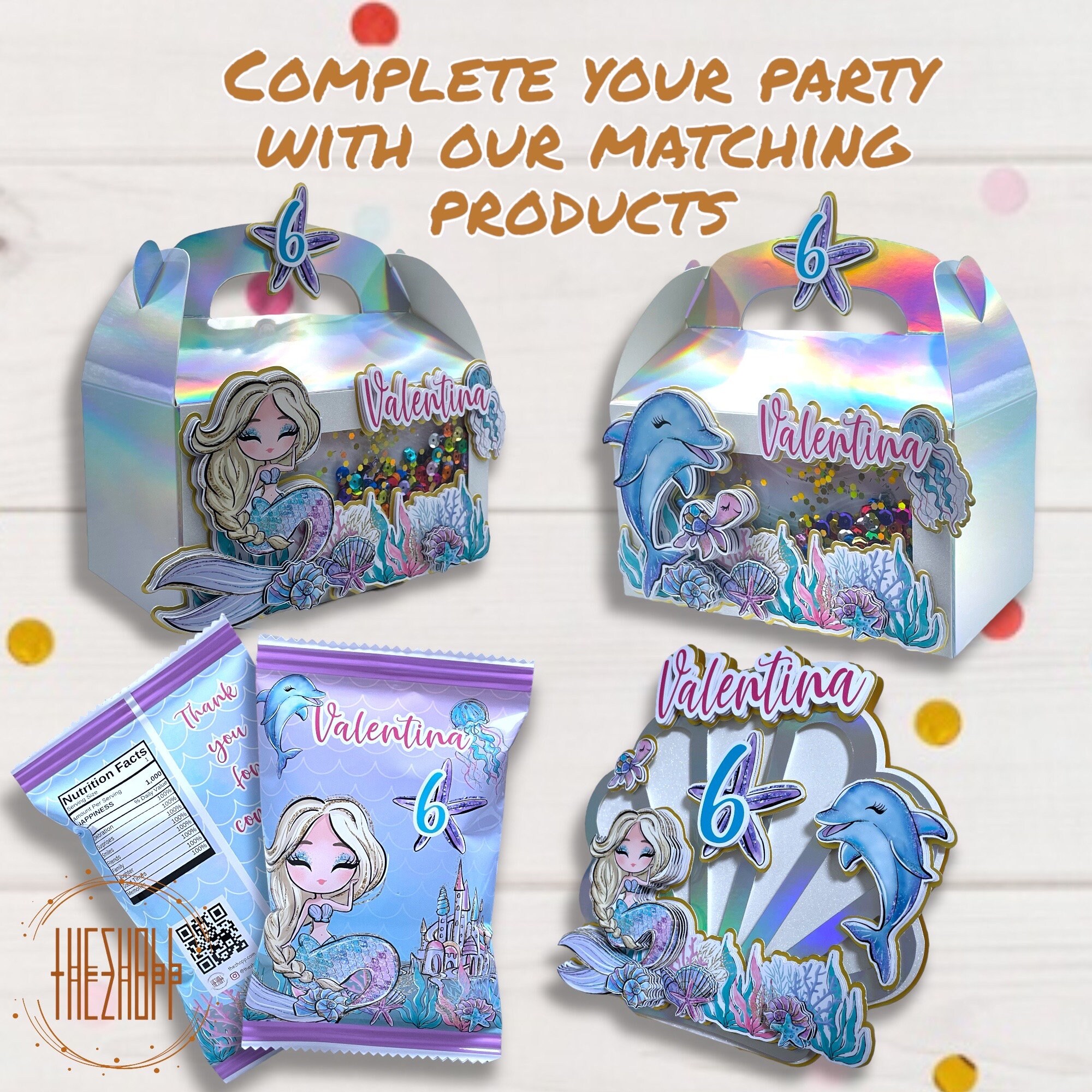 Mermaid Chip Bags | Little Mermaid Party Favors | Under the Sea ...
