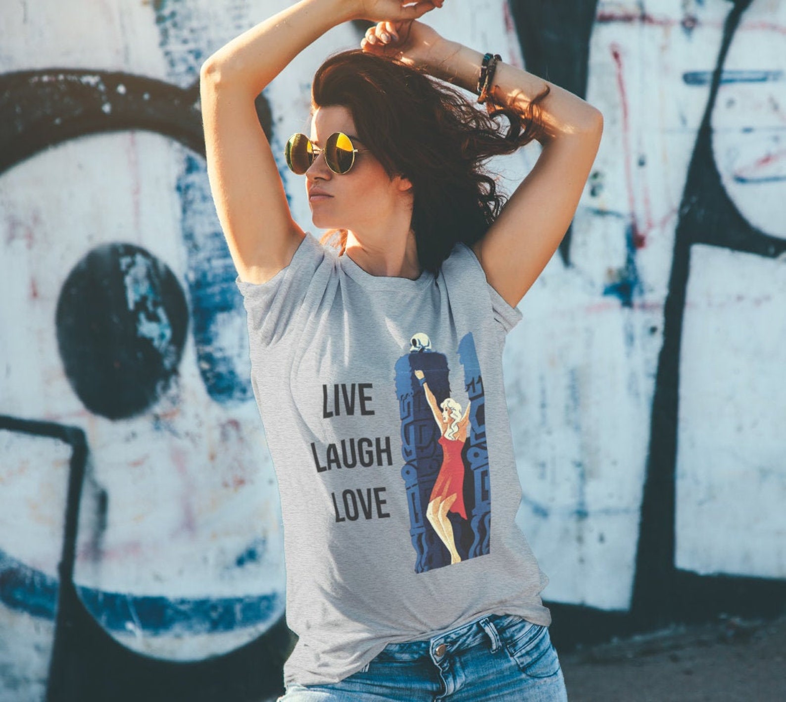 Live Laugh Love Parody Tshirt It's a Trap Etsy