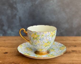 シェリー プリムローズ カップ&ソーサー Shelley "Primrose" 13430