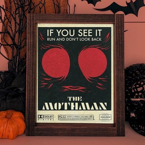 The Mothman Pop Art Cryptid Print 8&quot; x 10&quot;