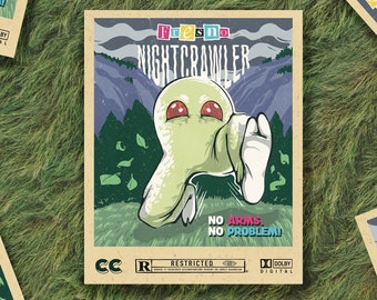 Fresno Nightcrawler Pop Art Cryptid Print 8" x 10"