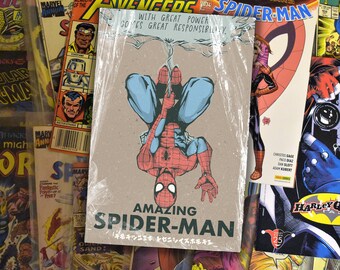 Spiderman Comic Art Print, Motivational Superhero Decor (8x10)