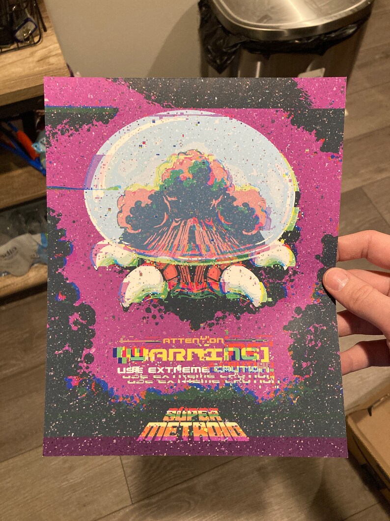 Alien Brain Sucker Video Game Art Print 8" X 10" - Etsy
