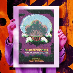 Alien Brain Sucker Video Game Poster 11&quot; x 17&quot;