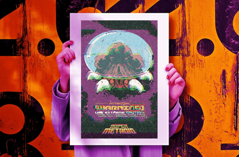 Alien Brain Sucker Video Game Poster 11" X 17" - Etsy