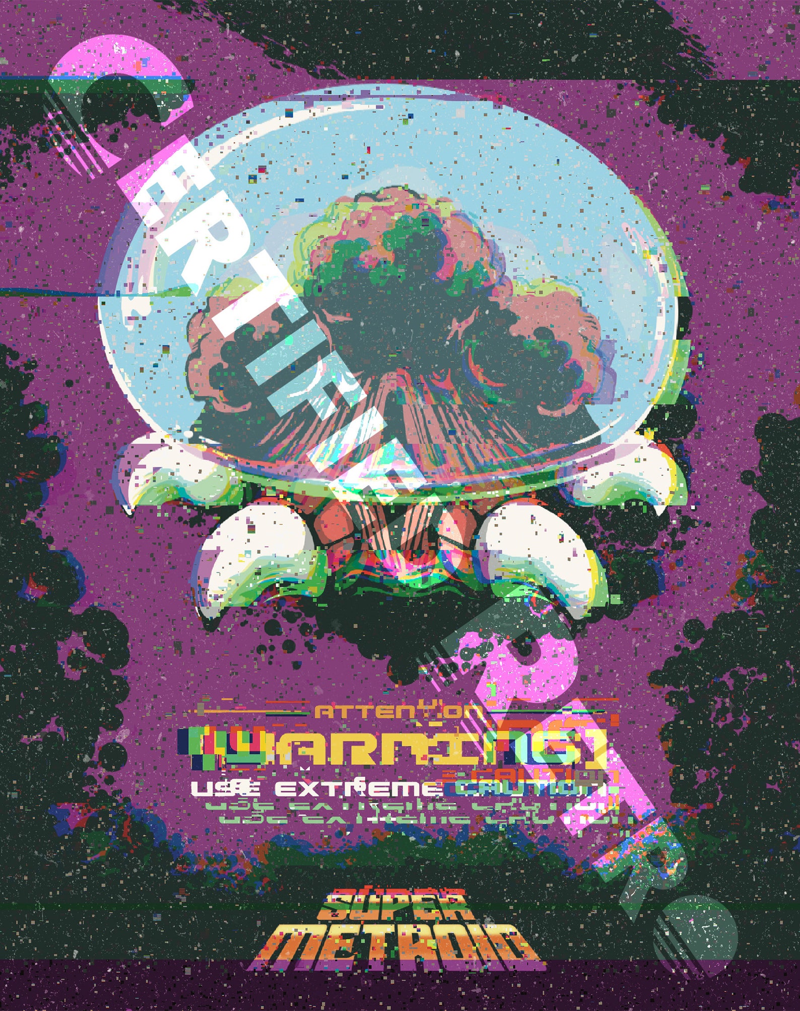 Alien Brain Sucker Video Game Art Print 8" X 10" - Etsy