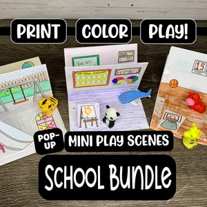 Miniature Printable | Printable Dollhouse | Paper Dollhouse | Printable Play House | Kids Travel Activity