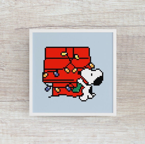 Christmas House Cross Stitch Pattern Holiday Cross Stitch Etsy