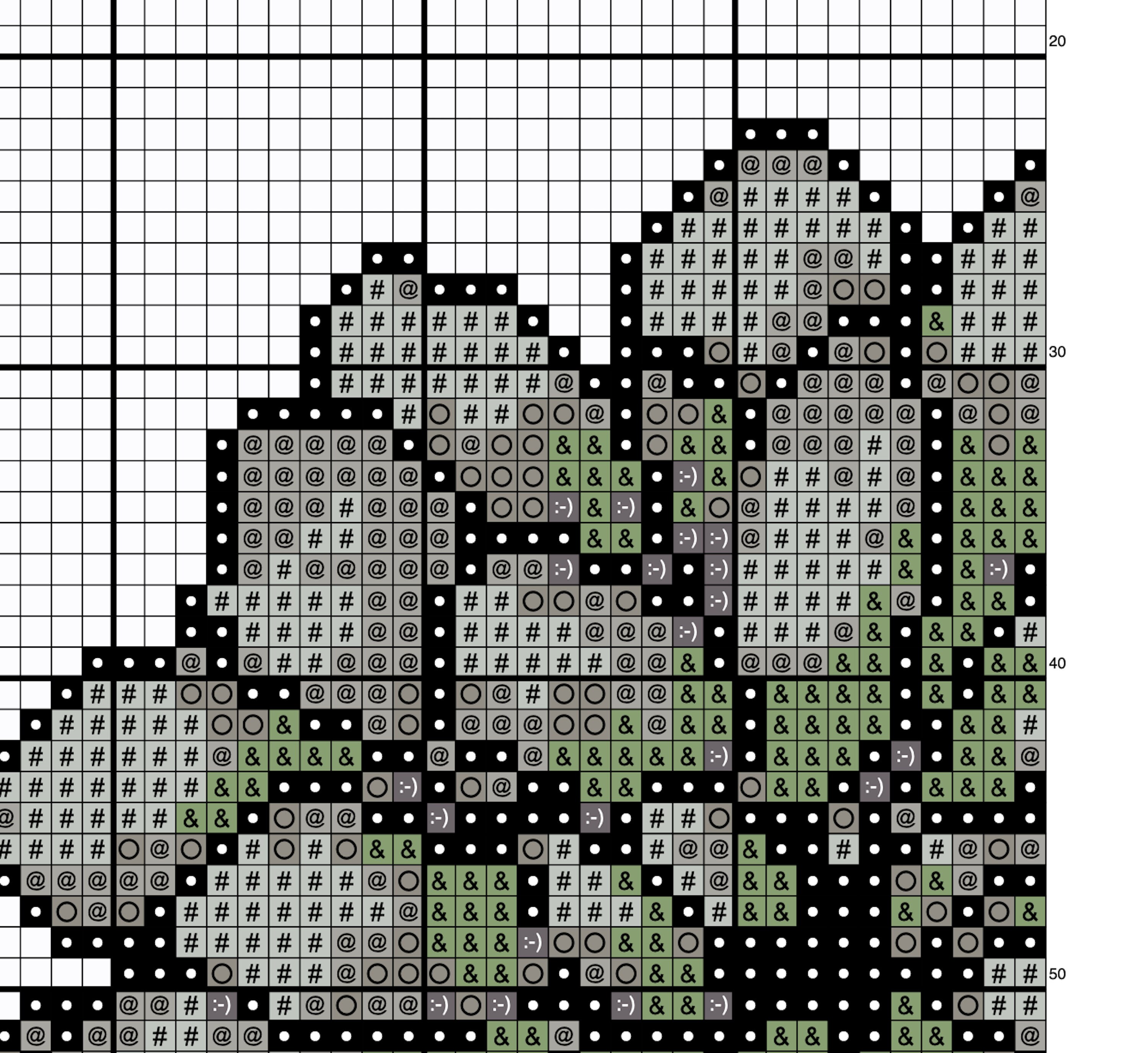 D20 Dice Succulent Cross Stitch Pattern DnD Cross Stitch | Etsy