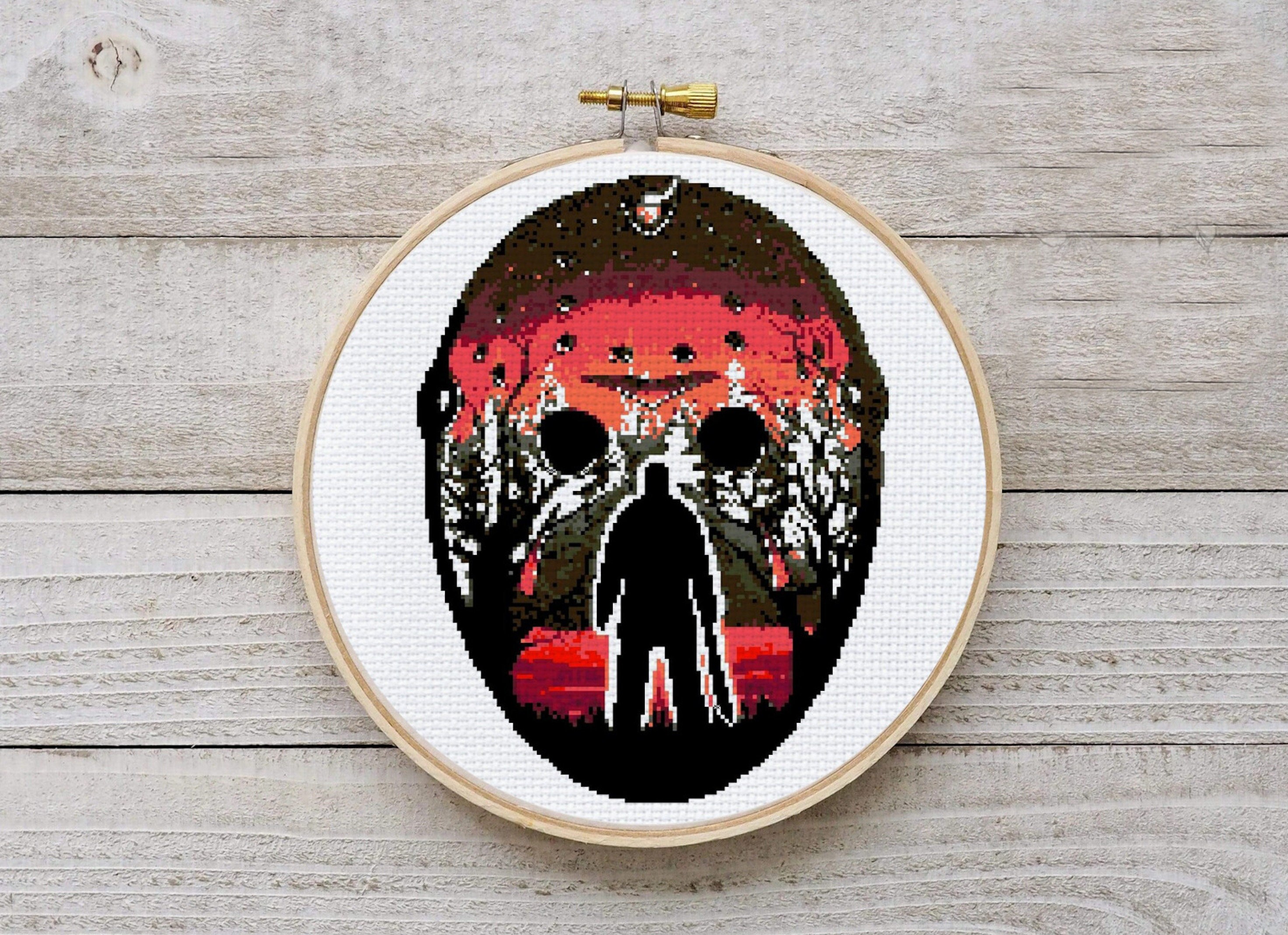 Jason Voorhees Cross Stitch Pattern Friday the 13th Cross Etsy Ireland