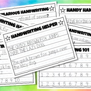 Handwriting Packet - Trace Capital and Lowercase Letters and Numerals! - Tracing for Kids