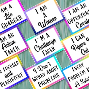 28 Positive Daily Affirmations Cards for Kids - DIGITAL PRINTABLE