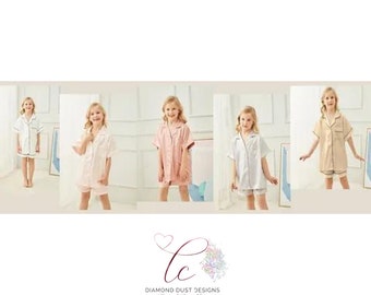 Pyjama en satin pour enfants