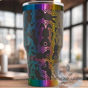 Laser Engraved Bunny Tumbler, Seamless Design, Double Wall Insulated, 20oz/30oz image 3