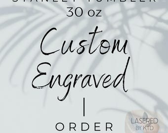 Stanley gravierte 30 Unzen 2.0 Quencher Custom Tumbler, Full Wrap Seamless Custom Design, authentischer Stanley personalisierter Becher