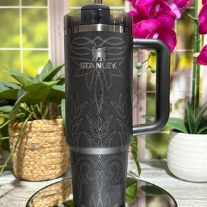 Bicchiere da viaggio in acciaio inossidabile con isolamento termico da 30 o 40 once, con incisione laser e cuciture stile stivale western