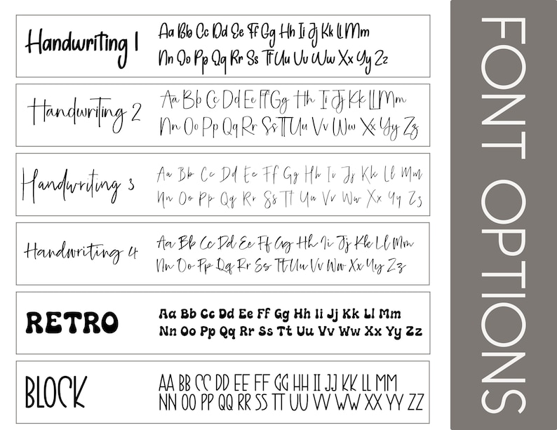 a collection of handwritten font styles and blocks, each with a unique design and size. The fonts vary in size and complexity, ranging from simple to more intricate. The image is not a single image but rather a collage of multiple images showcasing different font styles and blocks. The text in the image is not too long, and it focuses on the individual fonts and blocks rather than describing each one individually.