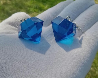 Handmade Diamond Resin Earrings