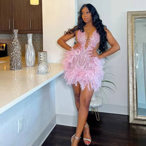 pink wedding party dresses