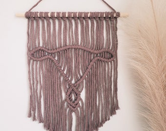 Handmade Macrame Uterus - Womb -  Boho Wall Hanging - Decor - Feminine