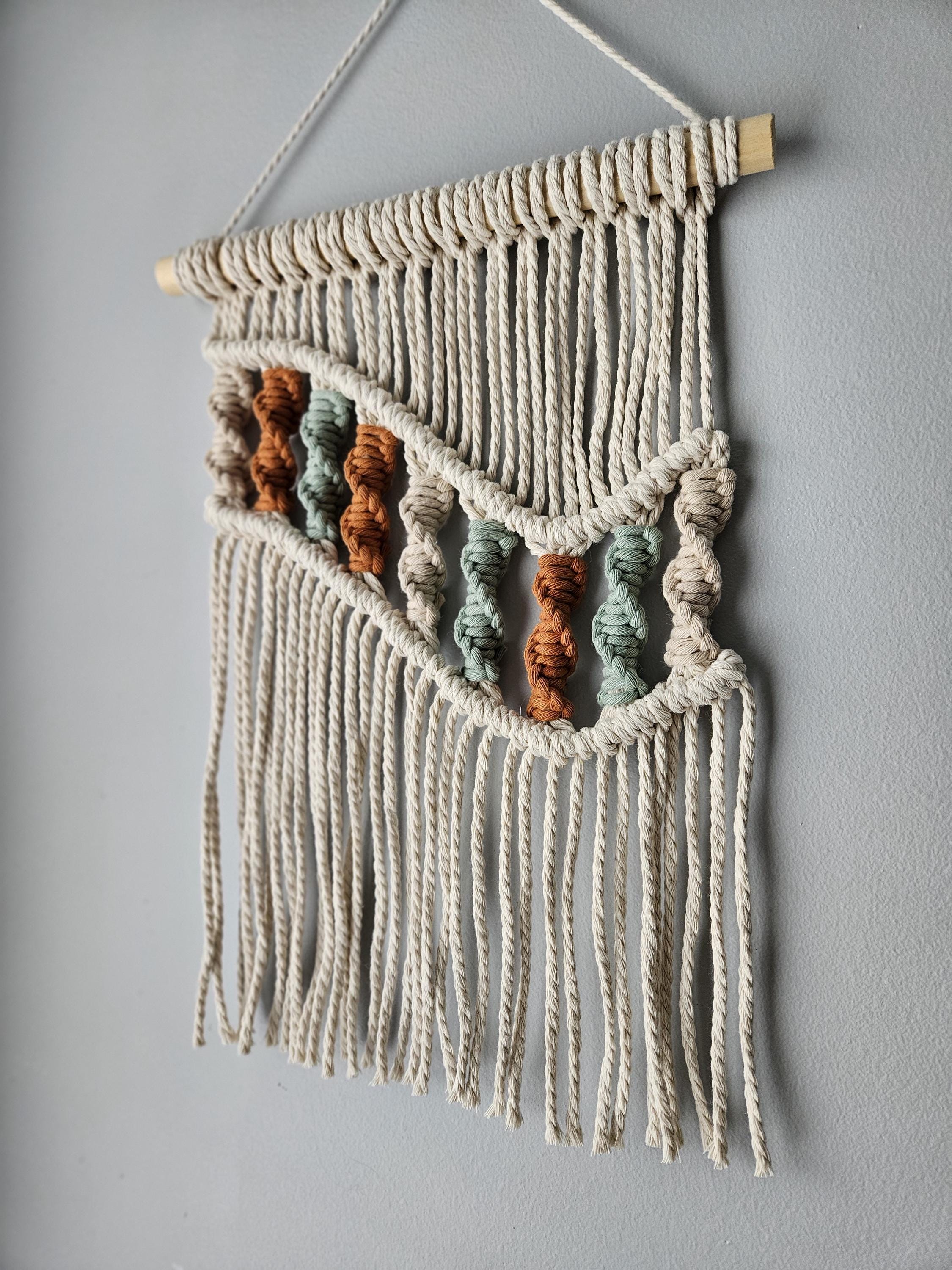 Macrame Wall Decor - Boho - Fiber Art - Minimalism - Nursery Decor - Etsy
