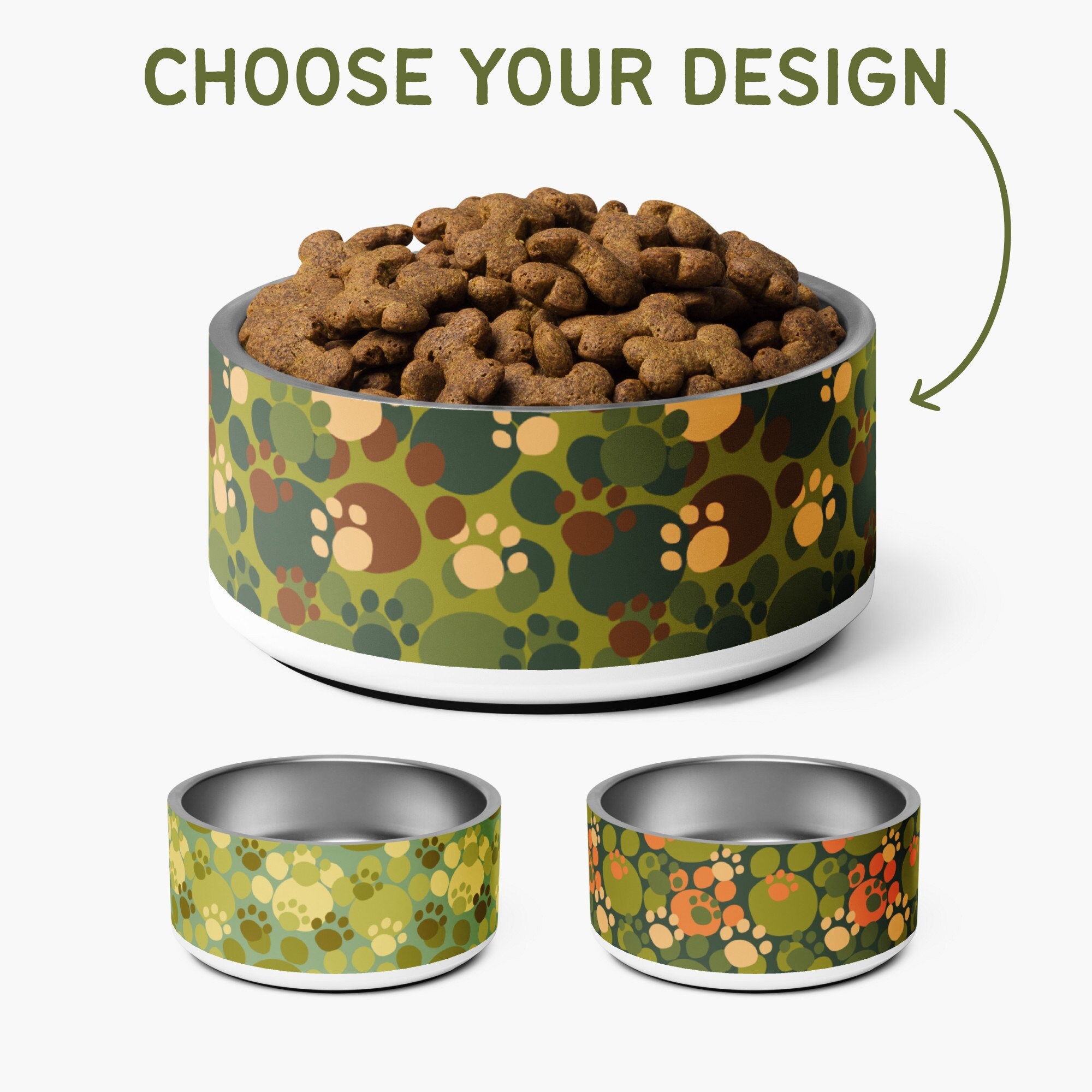 Camouflage Dog Bowl Etsy