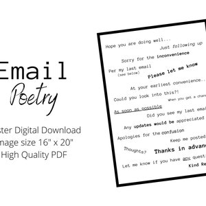 Email Poetry Poster