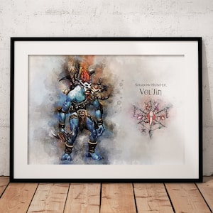 Vol&#39;jin World of Warcraft Watercolour Art | Print | Poster | Wall Art | Digital Art | Gaming