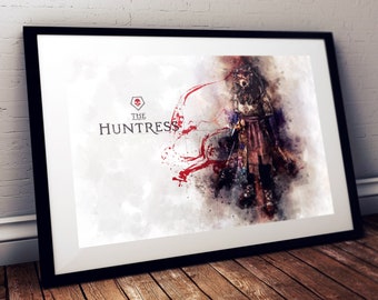 The Huntress DbD Watercolour Art | Print | Poster | Wall Art | Digital Art | Gaming