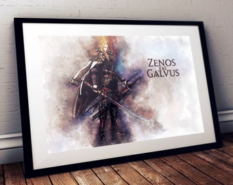Zenos FFXIV Akwarela Sztuka | Final Fantasy XIV | Wydruk | Plakat | Sztuka Ścienna | Sztuka Cyfrowa | Gry