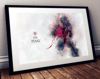 The Hag DbD Watercolour Art | Print | Poster | Wall Art | Digital Art | Gaming